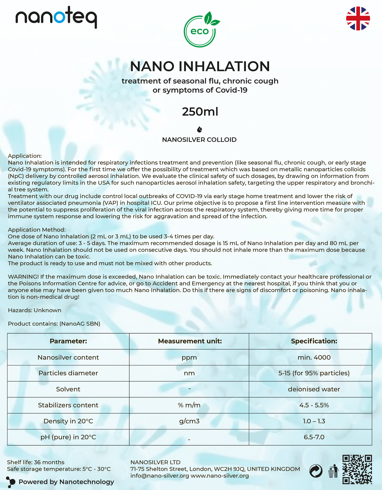 NANO INHALATION 250ml