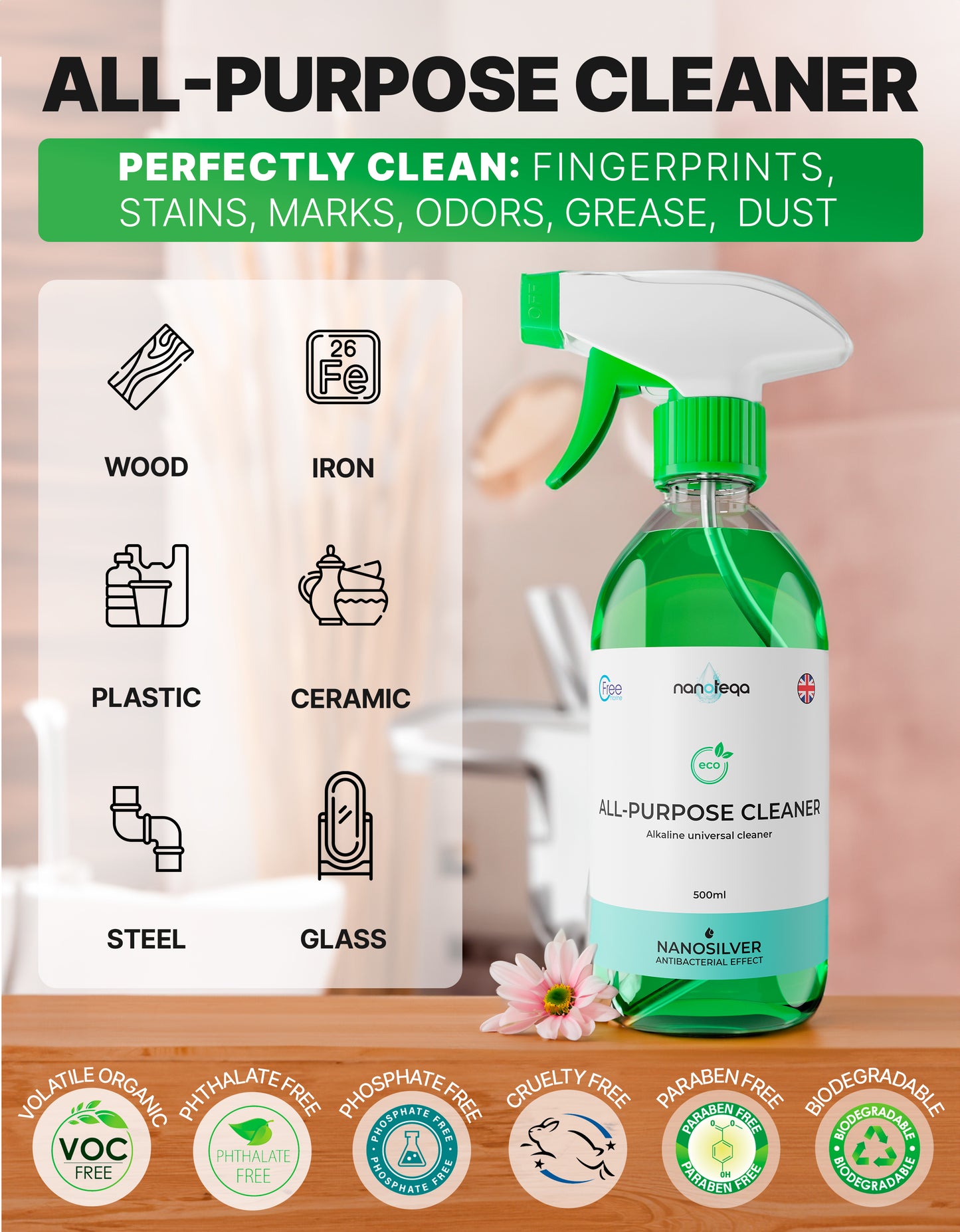 Every day use cleaning Spray